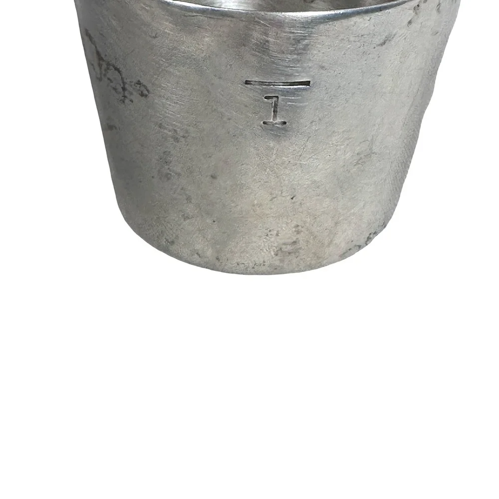 Napier Vintage Silver Plate Number One Finger Pointing Jigger Shot Glass Gray